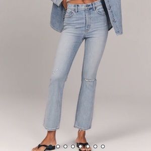 Abercrombie The Kick Flare Ultra High Rise Jean